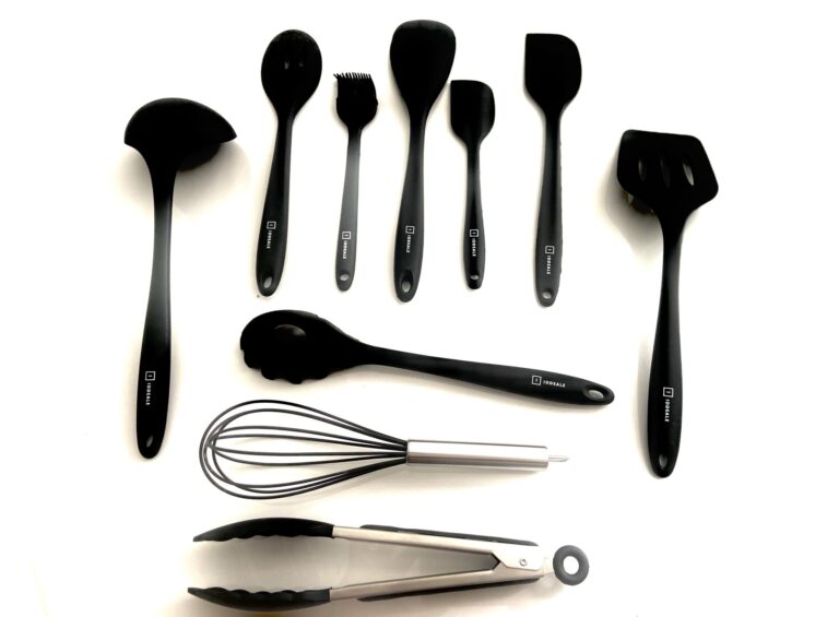 Kit Utensílios em Silicone - Preto