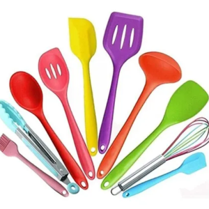 Kit Utensílios em Silicone - Colorido