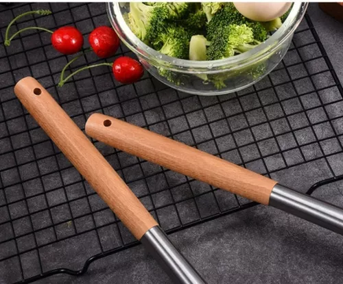 Jogo 11 Utensílios em Silicone, Inox e Madeira - Imagem 5